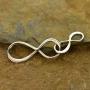 A Charmed Impression Mother Son Bracelet • Gifts for Mom Gift • 2 Connected Infinity Charm Bracelet • Two Interlocking Infinity Double Circles • Infinite Love • Mothers Day Jewelry Birthday Gift