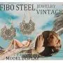 FIBO STEEL 8 Pairs Vintage Mandala Flower Gypsy Drop Dangle Earrings for Women Boho Retro Tribal Hollow Earrings Set FIBO STEEL 8 Pairs Vintage Mandala Flower Gypsy Drop Dangle Earrings for Women Boho Retro Tribal Hollow Earrings Set