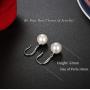 Thunaraz 925 Sterling Silver Freshwater Cultured Pearl Jewelry Necklace Earrings Set for Women Anniversary Gifts