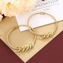 Personalized Inspirational Women Bracelet Bangle Hearts Charms Engraved Names Mother Daughter Jewelry Gifts