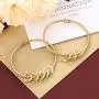 Personalized Inspirational Women Bracelet Bangle Hearts Charms Engraved Names Mother Daughter Jewelry Gifts
