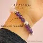 Healing Trust Amethyst Crystal Rose Quartz Bracelet for Women Lava Rock Aromatherapy Diffuser Bracelet with Lavender Essential Oil, Love Chakra Peace Happy Br