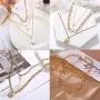 WAINIS 9 Pcs Dainty Layered Choker Necklaces Handmade Lock Heart Pendant Multilayer Adjustable Layering Chain Gold Necklaces Set for Women WAINIS 9 Pcs Dainty Layered Choker Necklaces Handmade Lock Heart Pendant Multilayer Adjustable Layering Chain Gold Necklaces Set for Women