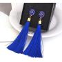 Charm Girls Long Tassel Drop Earrings Handmade Bohemia Tassel Earrings for Women