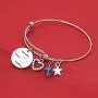 De&ai Spanish Teacher Appreciation Gift, Teachers in Spanish Apple Bracelet, Enseña AMA Inspira Bracelet