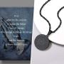 PROSTEEL Stainless Steel The Lords Prayer Necklace, Praying Hands Pendant & Chain, Mens Womens Necklace, 22inch-24inch, Come Gift Box