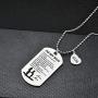 NOVLOVE Inspirational Birthday Gift to My Son from Mom Always Remember You are Braver Stainless Steel Dog Tag Necklace Pendant