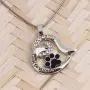 AILUOR Dog Paw Necklace, Cute Puppy Paw Print Forever Love Heart Pendant Always in My Heart Footprint Necklace Memorial Jewelry for Dog Lovers - Live & Love & Rescue AILUOR Dog Paw Necklace, Cute Puppy Paw Print Forever Love Heart Pendant Always in My Heart Footprint Necklace Memorial Jewelry for Dog Lovers - Live & Love & Rescue