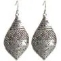 Bohemian Hammered & Engraved Silver Earrings - SPUNKYsoul Collection…