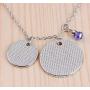 Luvalti “She Believed She Could So She Did” Round Pendant Necklace - Motivational Jewelry Gift - Family and Friends Jewelry