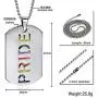 PAURO 2PCS Pride Rainbow Dog Tag LGBT Stainless Steel Jewelry - Gay and Lesbian Pride Pendant Necklace PAURO 2PCS Pride Rainbow Dog Tag LGBT Stainless Steel Jewelry - Gay and Lesbian Pride Pendant Necklace