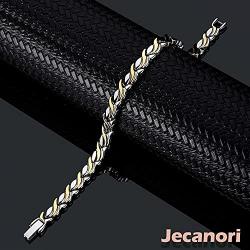 Jecanori Titanium Steel Magnetic Bracelet for Women~Magnet Therapy Bracelet for Arthritis Pain Relief&Carpal Tunnel~Unique Fishtail Link Adjustable Bracelet with 3500 Gauss Magnet