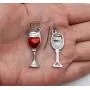 DAMLENG Unique Chic Handmade Stainless Steel Red Wine Glass Dangle Drop Earrings for Women Girls Statement Jewelry Gifts DAMLENG Unique Chic Handmade Stainless Steel Red Wine Glass Dangle Drop Earrings for Women Girls Statement Jewelry Gifts