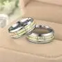 hohrayway Fashion Dark Luminous ECG Ring Stainless Steel Ring Promise Heartbeat Ring Glowing Jewelry for Men Women hohrayway Fashion Dark Luminous ECG Ring Stainless Steel Ring Promise Heartbeat Ring Glowing Jewelry for Men Women