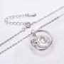 Bellrela 925 Sterling Silver Ocean Wave Pendant Necklace