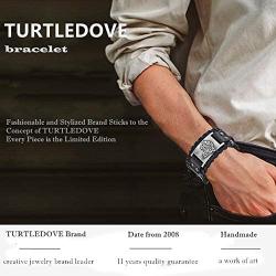 TURTLEDOVE Viking Bracelet Wolf Fenrir - Vintage Nordic Scandinavian Talisman - Gothic Bracelet for Celtic Pagan