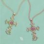 Angelady Necklaces for Women, Retro Vine Entwined Cross Necklaces for Women, with Crystals from Swarovski, Necklaces for Women Valentines Jewelry Gift Birthday Gift for Mom Women Wife Girls Her