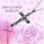POPKIMI S925 Sterling Silver Faith Necklace Pendant Jewelry for Women Gifts,18+2inch