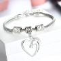 Heart Pendant Bracelet by Luvalti - Horse Heart Jewelry - Family and Friends Jewelry Gift - 10’’