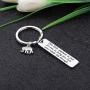 CYTING Lucky Elephant Keychain Elephant Jewelry Gift for Elephant Lovers This Little Elephant is Just for You to Bring You Luck Your Whole Life Through