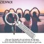 CENWA Funny Friendship Gift Love My Tribe Keychain Because Those Weirdo are Your Tribe Keychain Love My Tribe Gift