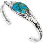 Turquoise Bracelet Sterling Silver 925 Genuine Turquoise