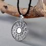 Jinleansu Slavic Kolovrat Pendant Wheel Amulet and Talisman Pagan Mens Womens Necklaces Jewelry Gift