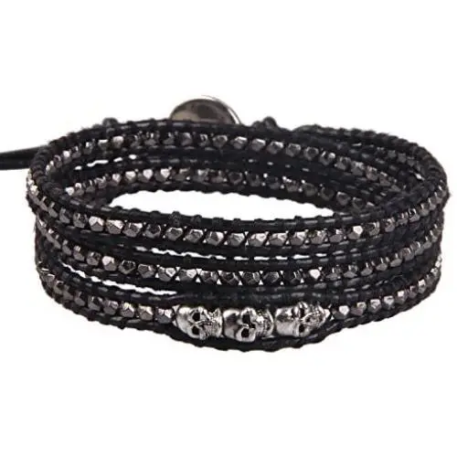 KELITCH Turquoise Beads Leather 3 Wrap Bracelet Bangle New Charm Strand Bracelets Cuff Fashion Jewelry Gift KELITCH Turquoise Beads Leather 3 Wrap Bracelet Bangle New Charm Strand Bracelets Cuff Fashion Jewelry Gift