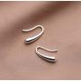 SLUYNZ 925 Sterling Silver Teardrop Drop Earrings for Women Teen Girls Droplet Earrings Small HooK Earrings