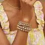 5 Pcs Layer Beads Bracelet for Women Round Beaded Handmade Stretch Bracelet Stack Adjustable Charm Jewelry 5 Pcs Layer Beads Bracelet for Women Round Beaded Handmade Stretch Bracelet Stack Adjustable Charm Jewelry