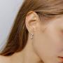 Cherry Earrings 925 Sterling Silver Cute Fruit Dangle Drop Huggies Earrings for Girl Hypoallergenic Earrings for Women Sensitive Ears Cherry Jewelry Cherry Gifts for Women