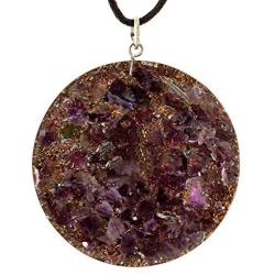 Orgone Pendant Necklace, EMF Protection, Powerful Energy Generator, Metatrons Cube Merkaba 7 Chakras Crystals Stones Orgone Pendant, Orgonite Pendant for Healing, Reiki,Protection,Powerful