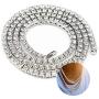 LARDROK Hip Hop Bling Arrow Cubic Zirconia Bling Sparking Wedding Gift Boy Men Cool Tennis Long Chain Tennis Cz Necklace