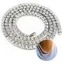 LARDROK Hip Hop Bling Arrow Cubic Zirconia Bling Sparking Wedding Gift Boy Men Cool Tennis Long Chain Tennis Cz Necklace
