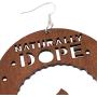 AONJU Womens Wooden Hollow African Dangle Earrings
