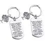 Sister Brother Gifts Dog Tag Keychain Sets Family Tree Pendant Gift Sibling Jewelry Birthday Gifts A Brothers Love is a Sisters Greatest Treasure