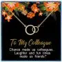 Coworker Gifts for Women, Retirement Gifts for Women Coworker, Retirement Necklace Jewelry, Coworker Birthday Gifts, Going Away Gift for Coworker, Coworker Leaving Gifts, Chance Made Us Colleagues