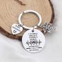 WSNANG Retirement Gift Nursing Keychain I M A Retired Nurse Keychain Enjoy Retirement Gift for Nurse RN NP LVN LPN BSN