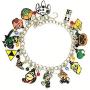 Classic Game Gaming Legend Zelda Anim Villagers Crosing Donky Kong Mario Yosh Prince peach pokemo Smash All Stars Dreamland Bracelet Gifts for Girl Woman Men