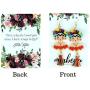 Frida Dangle Earrings - Handmade womens Fashion Cute Jewelry With Frida Inspired Display Card The Perfect Mexican Gifts For Women and Teenagers