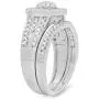 Dazzlingrock Collection 0.50 Carat (ctw) Sterling Silver White Diamond Round Ladies Bridal Engagement Ring Set 1/2 CT, Size 8.5 Dazzlingrock Collection 0.50 Carat (ctw) Sterling Silver White Diamond Round Ladies Bridal Engagement Ring Set 1/2 CT, Size 8.5