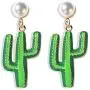 Green Cactus Earrings Tropical Plant Jewelry Cactus Gift for women girl,Pearl Earrings Cactus Earring Set Green Crystal Ear Jewelry for Women and Girls Green Cactus Earrings Tropical Plant Jewelry Cactus Gift for women girl,Pearl Earrings Cactus Earring Set Green Crystal Ear Jewelry for Women and Girls