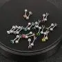 12 Pairs CZ Ear Stud Mixed Colors Cartilage Earrings Set Stainless Steel Barbell Studs Earrings Helix Tragus Piercing 12 Pairs CZ Ear Stud Mixed Colors Cartilage Earrings Set Stainless Steel Barbell Studs Earrings Helix Tragus Piercing