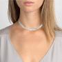 Womens Necklace 18k Necklace Stainless Steel Jewelry Women Stainless Steel Necklace Women Necklace Width 4mm Total Length 15.7inches+1.9inches Adjustable