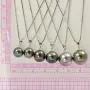 Paialco 18K White Gold Cultured Tahitian Black Pearl Pendant Necklace with 18'' Chain (Sterling Silver) Paialco 18K White Gold Cultured Tahitian Black Pearl Pendant Necklace with 18'' Chain (Sterling Silver)