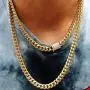 PY BLING 14k Gold Plated Mens Heavy Miami Cuban Link Chain Choker with Lab Diamond Clasp Stainless Steel Hip Hop Thick 8mm-16mm Necklace or Bracelet PY BLING 14k Gold Plated Mens Heavy Miami Cuban Link Chain Choker with Lab Diamond Clasp Stainless Steel Hip Hop Thick 8mm-16mm Necklace or Bracelet