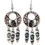 Bear Paw Earrings with Three Bear Claw Tassels for Women Girls- Apache Design, Copper Jewelry Handmade Bear Paw Earrings with Three Bear Claw Tassels for Women Girls- Apache Design, Copper Jewelry Handmade