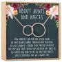 Aunt-Niece Necklace: Aunt-Niece Gift, Aunt-Niece Jewelry, Aunt-Niece Quotes, Aunt Necklace, 2 Interlocking Circles (rose-gold-plated-brass, NA)