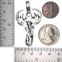 Jewelry Scorpion Scorpio Zodiac Horoscope Amulet pewter silver pendant necklace Charm w Silver Ball Chain