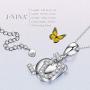 J.NINA ✦I Love You✦ Jewelry Gifts for Women Jewelry Necklace With Crystals Fashion Heart Pendant Necklace Gift for Women With a Luxury Packaging